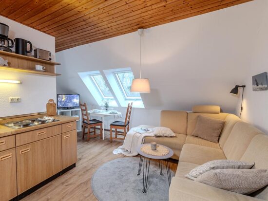 Wohnen in der Ferienwohnung auf Fehmarn unter dem Dach