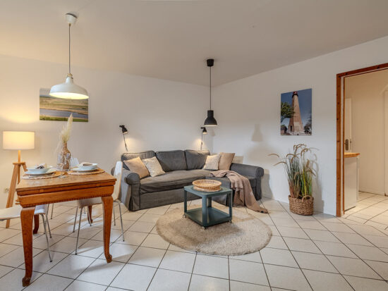 Wohnen in der Ferienwohnung auf Fehmarn im Erdgeschoss