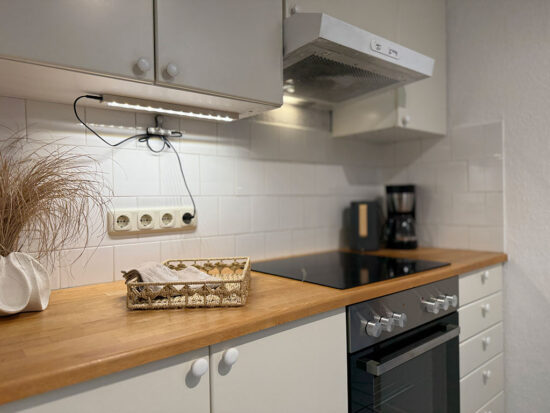 Kochen in der Ferienwohnung auf Fehmarn im Erdgeschoss