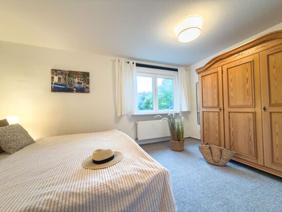 Schlafen in der Ferienwohnung auf Fehmarn im Erdgeschoss