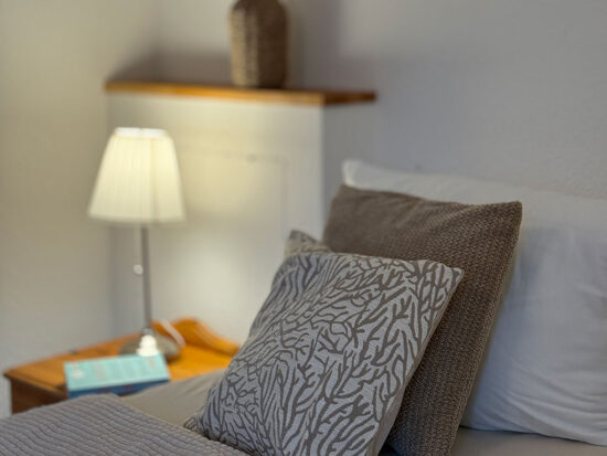 Schlafen in der Ferienwohnung auf Fehmarn im Erdgeschoss